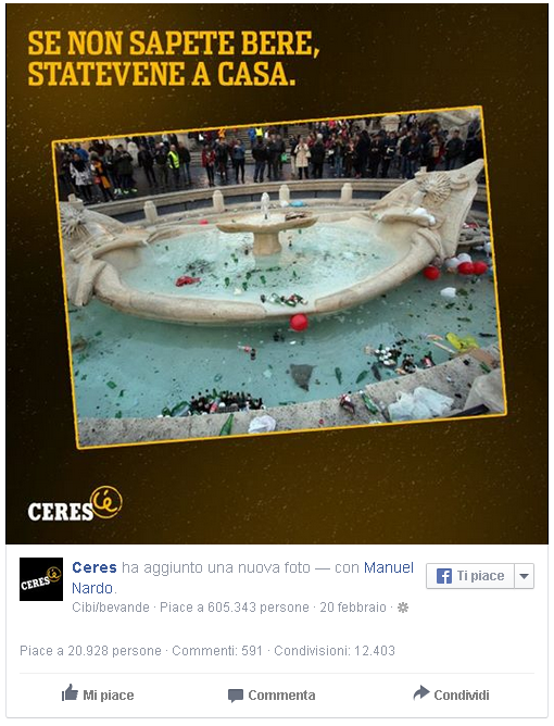 Content Marketing. ceres e la devastazione di Roma